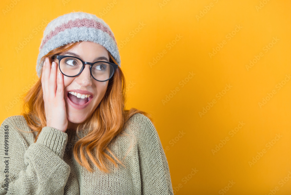 Close up surprised face of woman isolated on white background. Astonished girl. Amazement concept Close up surprised face of woman isolated on white background. Astonished girl. Amazement concept