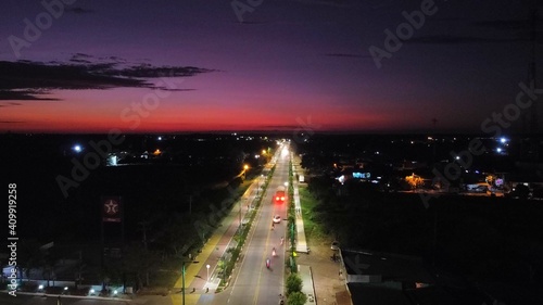 night traffic at night