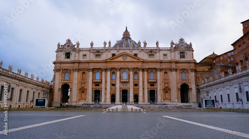 Saint Peter s Basilica in Vatican City at Dusk  Rome
