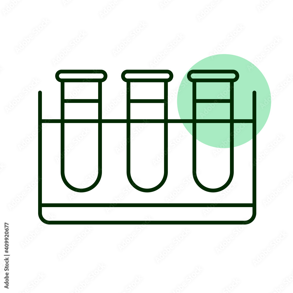 Test tubes vector icon. Medical sign Test tubes vector icon. Medical sign