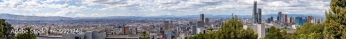 Panorama sur Bogota depuis les hauteurs l'Université Externado de Colombie