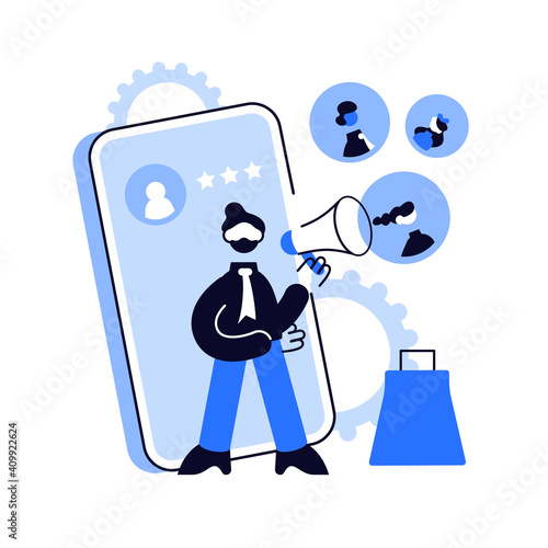 Brand advocate abstract concept vector illustration. Brand