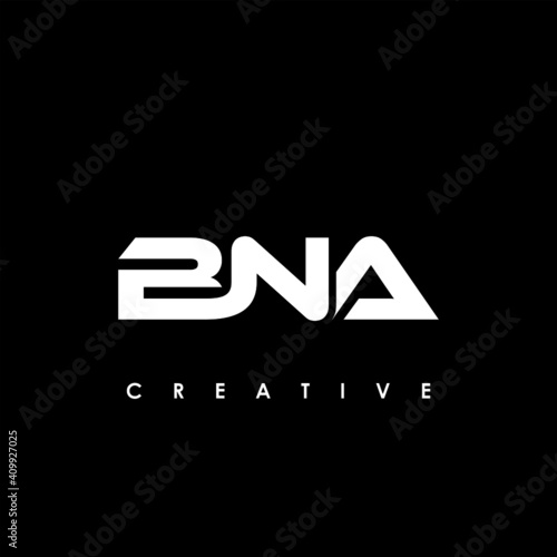 BNA Letter Initial Logo Design Template Vector Illustration photo