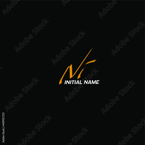 Ni white background handwritten logo