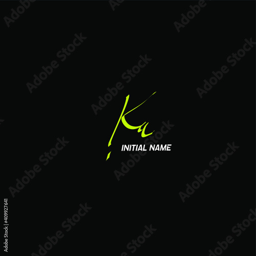 Ka white background handwritten logo