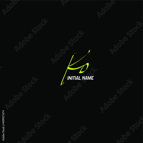 KD white background handwritten logo