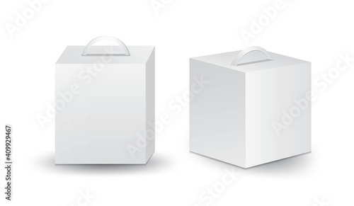 White package box vector, package design, 3d box, product design, mockup boxe design, realistic packaging for cosmetic or medical, food packaging, paper boxes. 