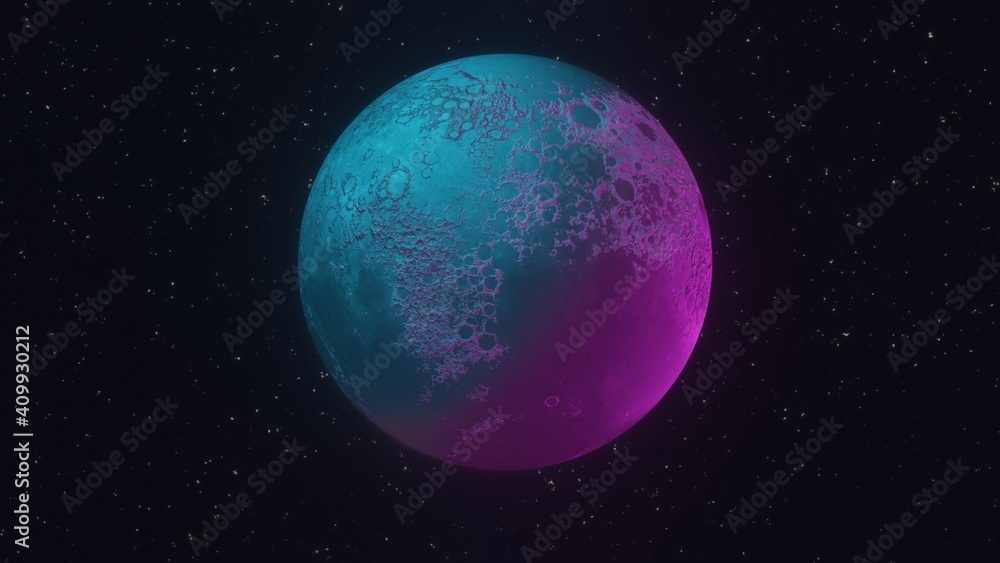 Moon in space Moon in space