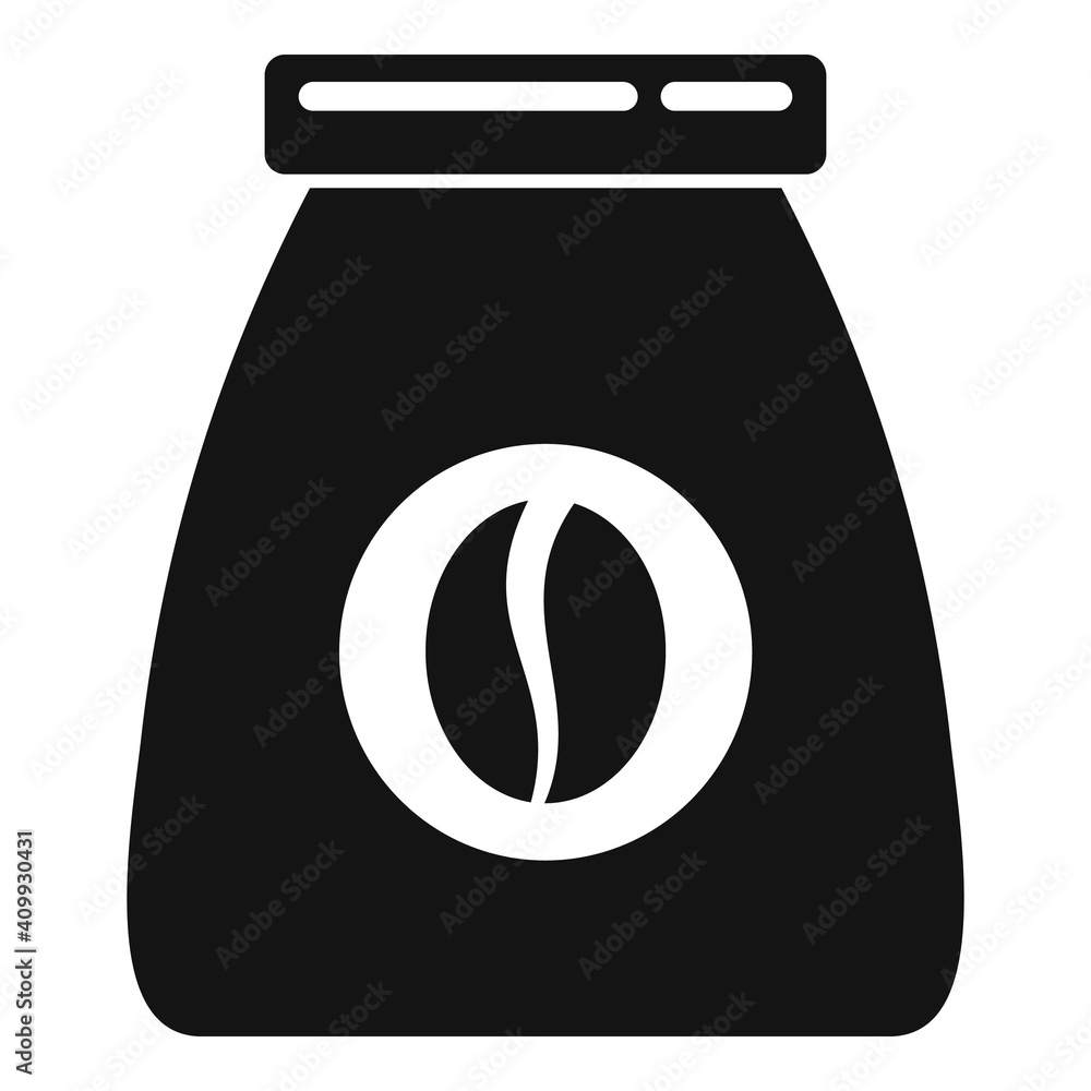 Fotografie Coffee bean bag icon