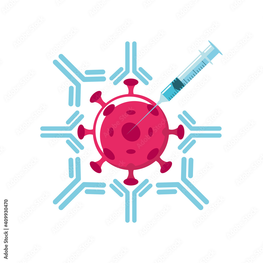 Fototapeta premium world vaccine, virus injection medical protection against covid 19