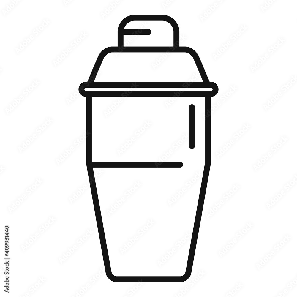 Bartender mixer icon. Outline bartender mixer vector icon for web design isolated on white background Bartender mixer icon. Outline bartender mixer vector icon for web design isolated on white background