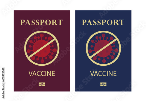 Vaccine Passport. Covid-19 vaccine, vector illustration