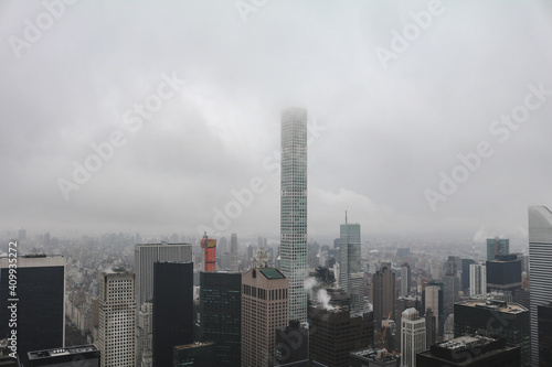 New York on a cloudy day