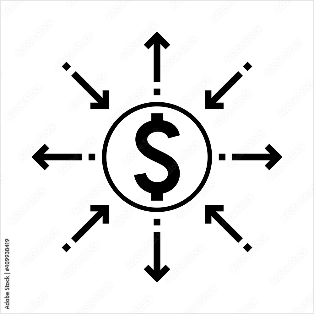 Cash Flow Icon, Money, Currency Flow, Inflow Outflow, Business Economy Activity Cash Flow Icon, Money, Currency Flow, Inflow Outflow, Business Economy Activity