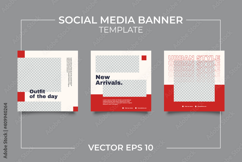 Hype social media post template set. Modern social media post bundle vector, Design editable template for social media post Hype social media post template set. Modern social media post bundle vector, Design editable template for social media post