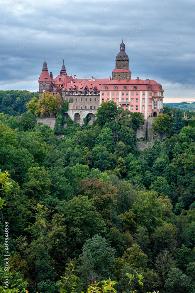 Książ Castle, Wałbrzych district in the Lower Silesian Voivodeship, Poland