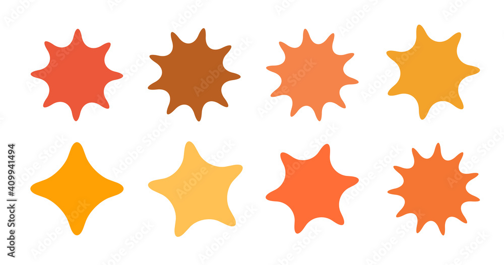 Set of vector starburst, sunburst badges. Collection blue different gradient color. Simple style Vintage labels. Design elements. Colored stickers. Vector illustration eps10 of types and colors icon Set of vector starburst, sunburst badges. Collection blue different gradient color. Simple style Vintage labels. Design elements. Colored stickers. Vector illustration eps10 of types and colors icon