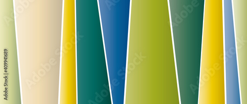 Banner aus bunten Streifen in Naturfarben, leuchtende Farben, Umwelt- und Naturschutz, Ökologie, Klima im Wandel, Vektor, isoliert 
