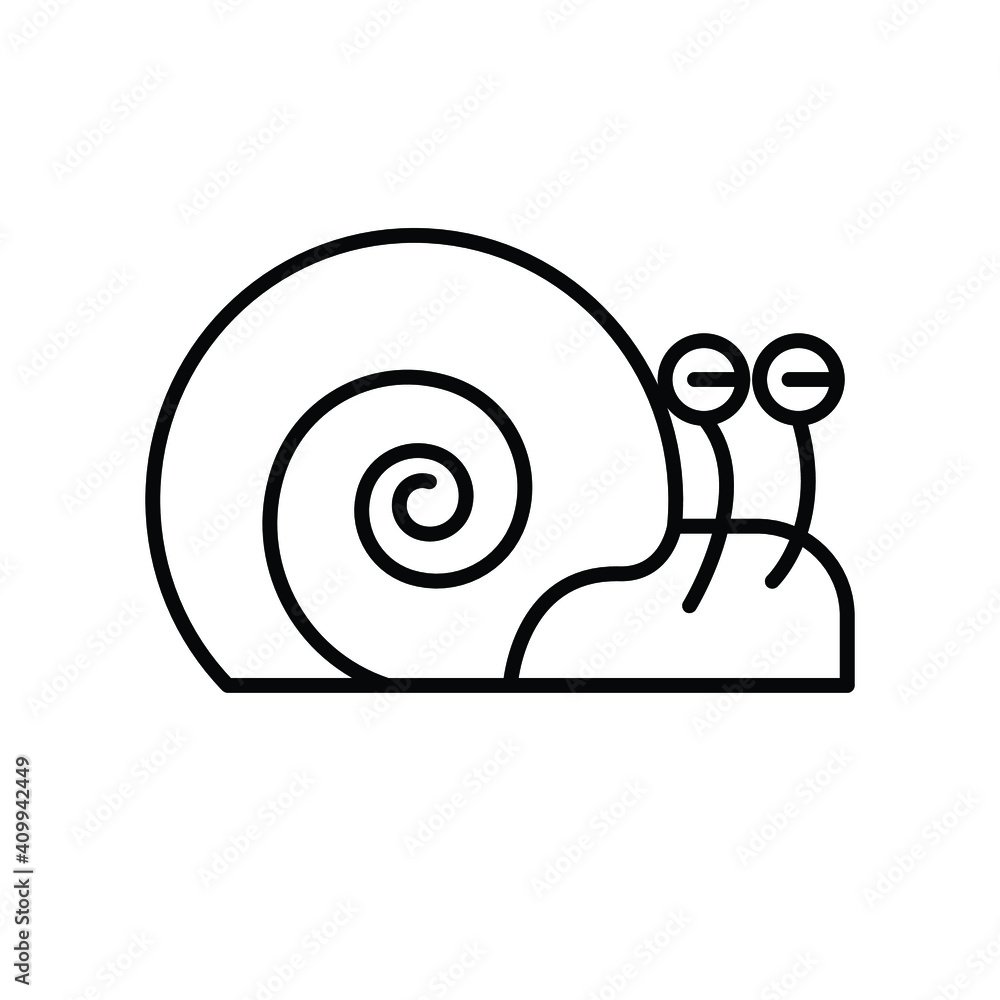 Snail small animal line icon Snail small animal line icon