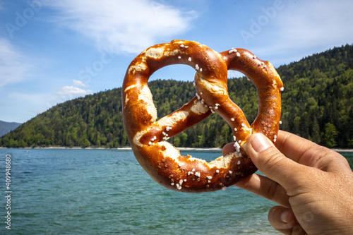 pretzel at Walchensee