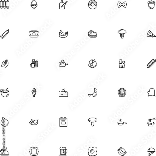 icon vector icon set such as: blue, mustard, holder, skillet, macro, silver, water, fungus, ketchup, julienne with mushroom, tea, cask, brewery, slow, sour, domestic, rack, sauce, american, whiskey