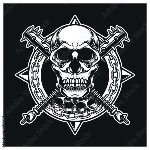 skull logo,
skull illustration, vector graphics, tshirt design 