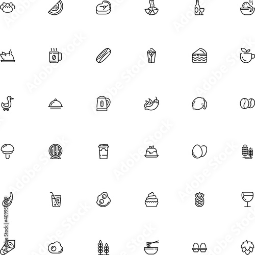 icon vector icon set such as: future, berry, conchiglie, biscuit, bbq, yum, lemon, grill, platter, steak, eggcup, drawing, appliance, pannacotta, sketch, cover, energy, dumpling, emblem, stand