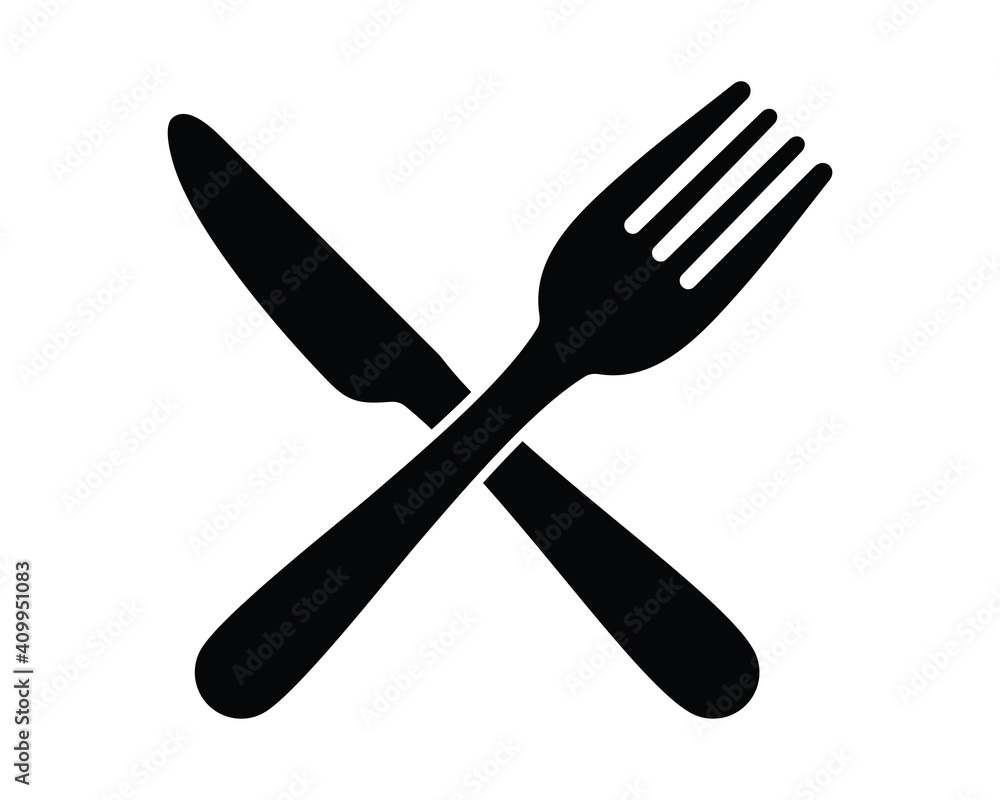 Cutlery icon. Fork and knife icon. Simple icon vector design. Cutlery icon. Fork and knife icon. Simple icon vector design.