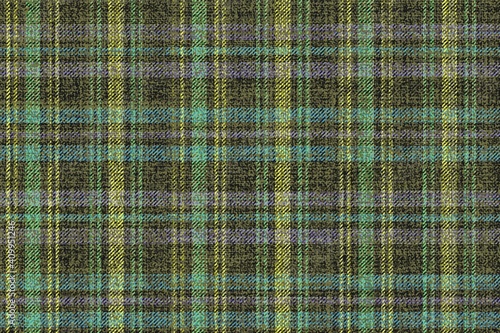 ragged old fabric texture night bright neon colors on dark olive background, traditional checkered gingham seamless ornament, for plaid, tablecloths, shirts, clothes, dresses, tartan