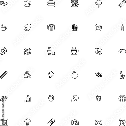 icon vector icon set such as: porous, part, campanelle, party, lamb, view, rye, business, light, simple, household, leaves, clear, pod, blood, sushi, vermicelli, grain, grape, appetizing, butchery
