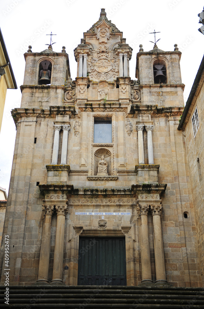 Church of Santa Maria la Mayor in Ourense Orense, Galicia, Spain