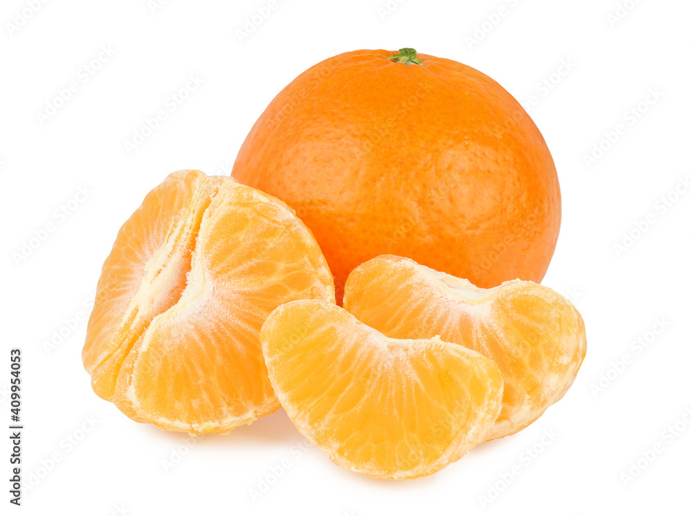 Tangerines isolated on white background Tangerines isolated on white background