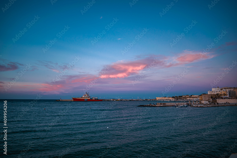 fantastic view on the otranto port and sea fantastic view on the otranto port and sea