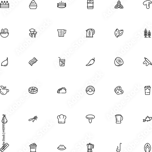 icon vector icon set such as: jalapeno, abstract, caraway, holiday, indian, season, suillus grevillei, effect, color, straw, teabag, pack, cloves, aluminum, peppermint, noodles, russula, wooden, drum