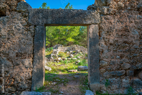 The ancient city of Lyrboton Kome, located in the Kepez on a hill in Varsak, discovered in 1910, an important olive oil production center in the region and had close ties to Perge, Antalya photo