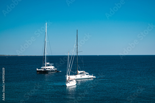 fantastic view on gallipoli sea in puglia