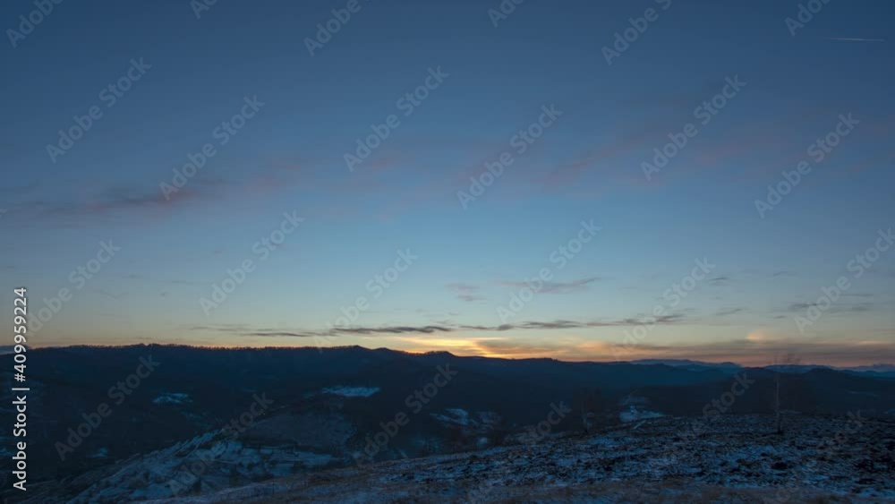 Beautiful timelapse sunset in the carpathian mountains Beautiful timelapse sunset in the carpathian mountains