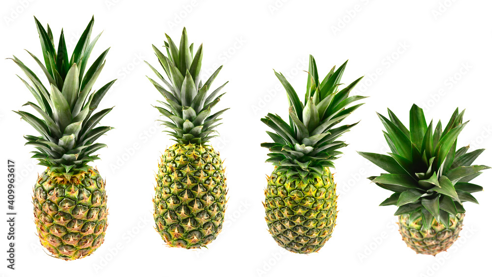 Pineapple isolated on white. Pineapple isolated on white.