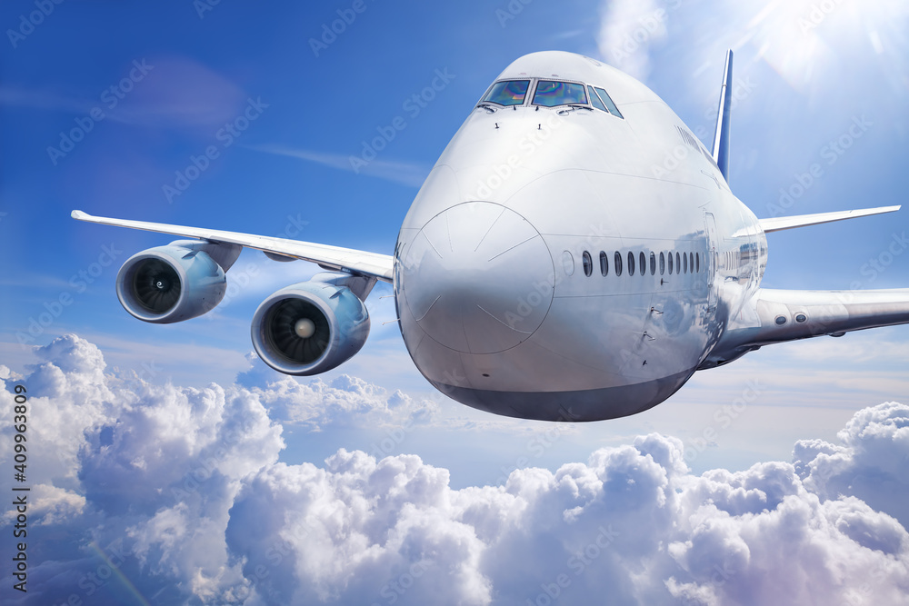 modern plane in the clouds modern plane in the clouds