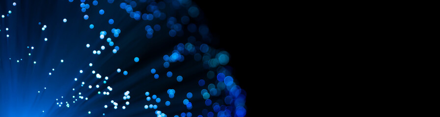 Fiber optics close up. Internet background