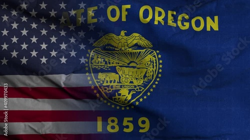 Wallpaper Mural Oregon State USA Mixed Flag 4K Torontodigital.ca