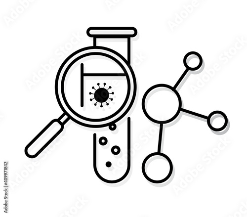 Contact Tracing and Testing for Coronavirus - Icon