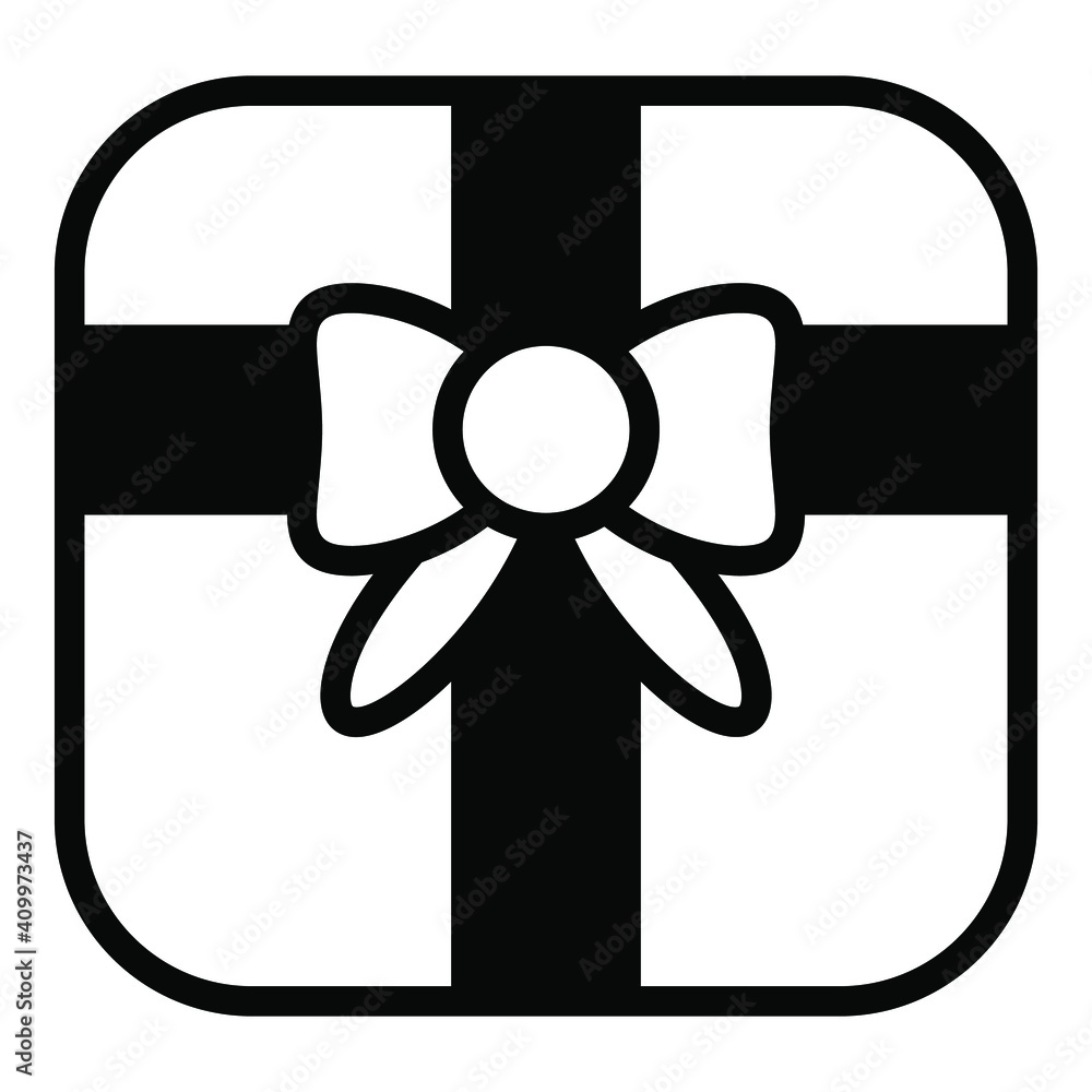gift, present vector black icon, shopping and discount sale icon. gift, present vector black icon, shopping and discount sale icon.