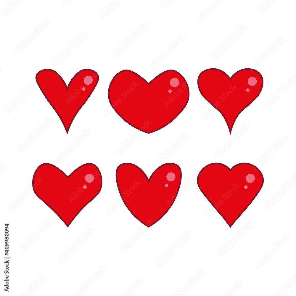 Heart. Abstract love symbol.art. vector