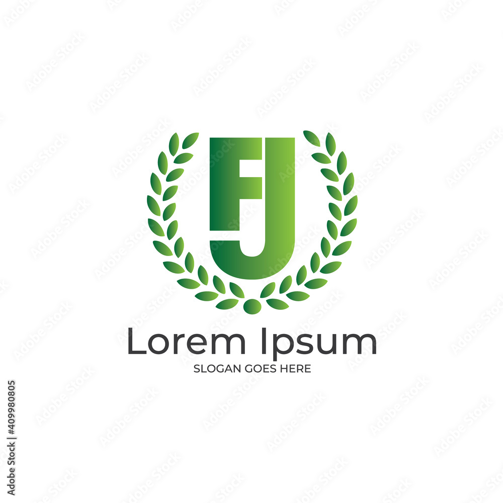 Letter FJ logo design, FJ letter logo, letter icon illustration Letter FJ logo design, FJ letter logo, letter icon illustration