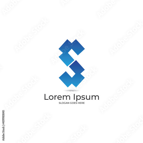 Free Download Letter S logo design vector, S icon illustration - GFXLoad