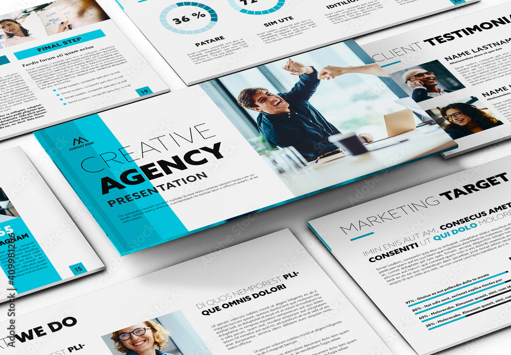 Business Presentation Layout Stock Template | Adobe Stock