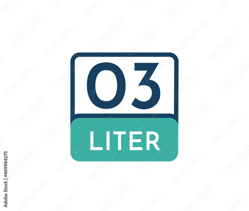 3 liters icon vector illustration 3 liters icon vector illustration