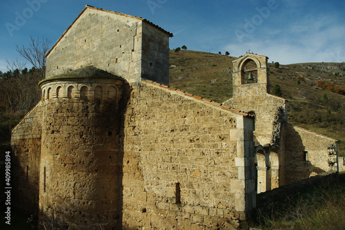 Remains of the Romanesque church of Santa Maria di Cartignano (11th century), near Bussi sul Tirino in the province of Pescara.  photo