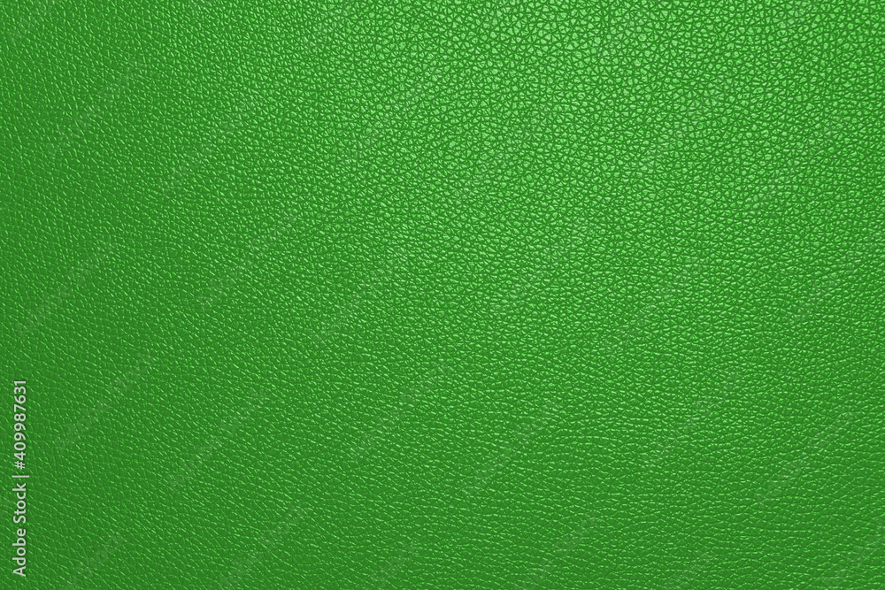 Fototapeta premium Green leather texture background